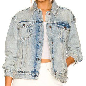 Free People Jolene Trucker Denim Jacket